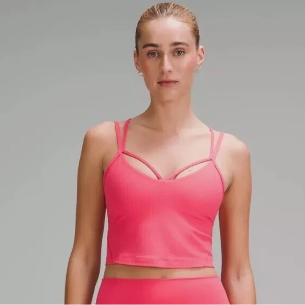 Lululemon Athletica Coral Strappy Sports Bra